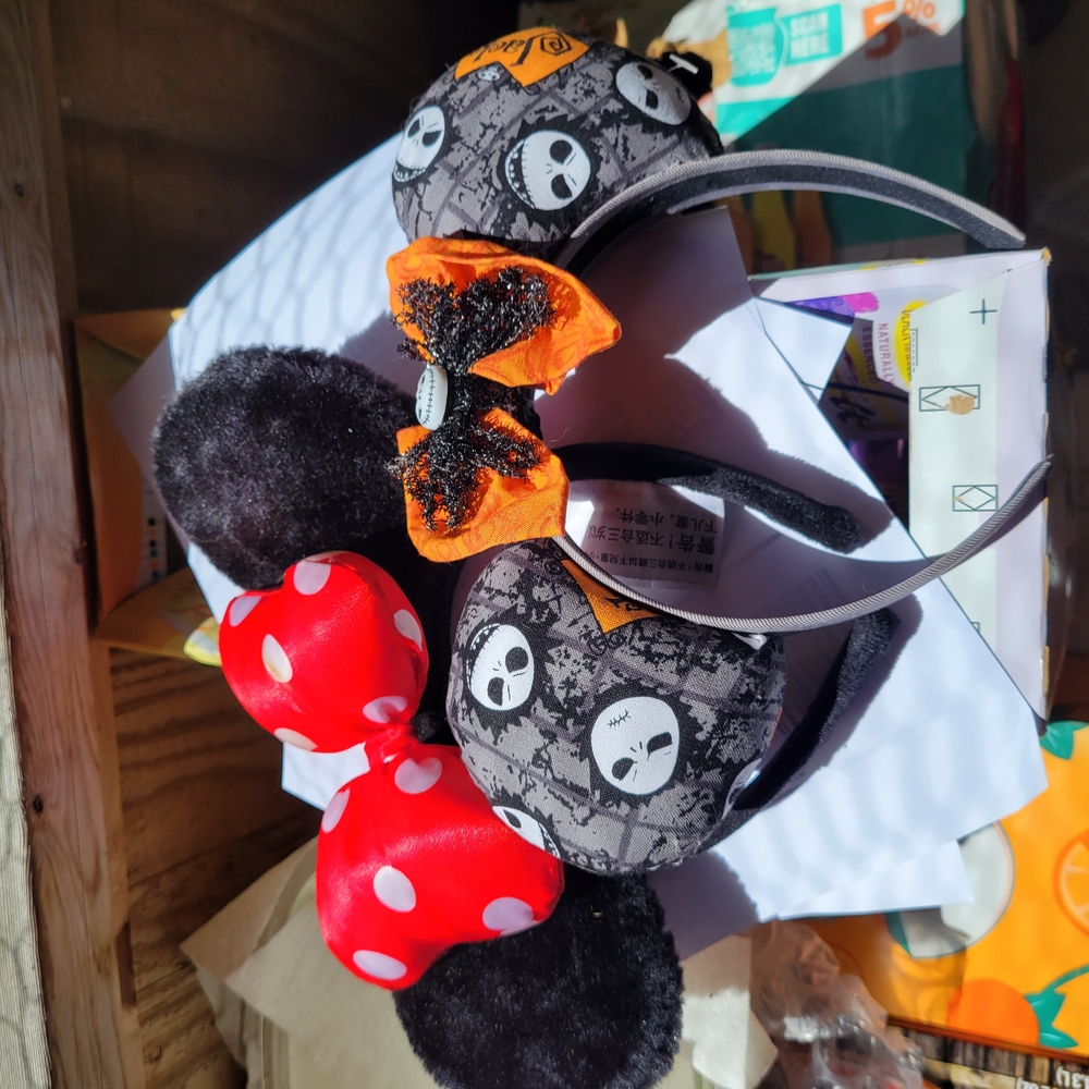 Disney Black and Orange Jack Skellington Hair Accessories